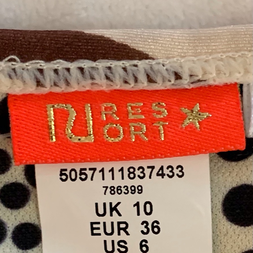 River Island Leopard Ring Triangle Bikini Bottoms Sz 6 - Picture 10 of 12